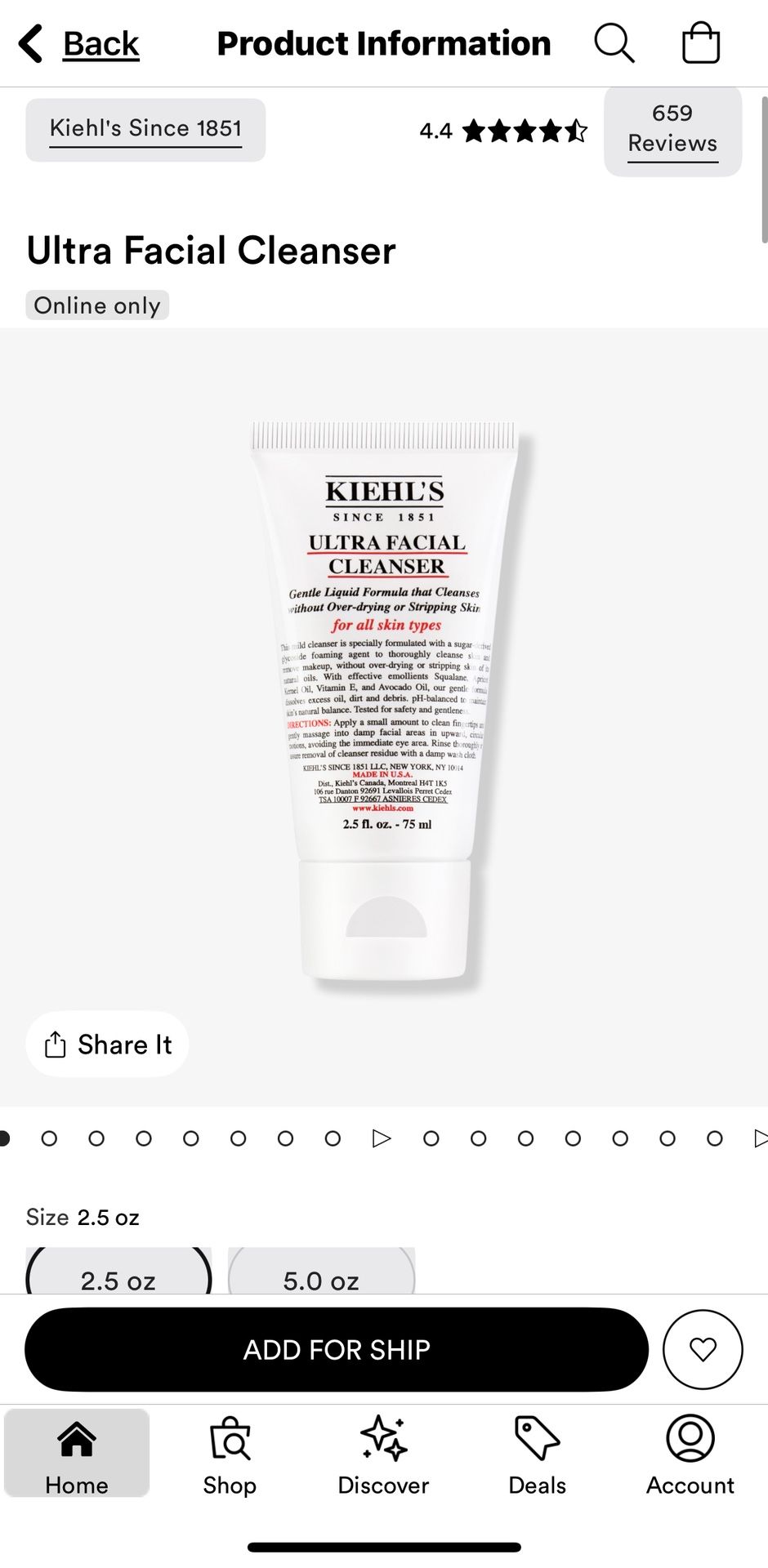 KIEHL’S Ultra Facial Cleanser