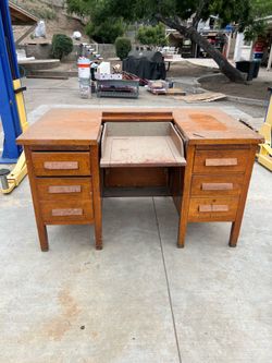 Vintage type writer desk
