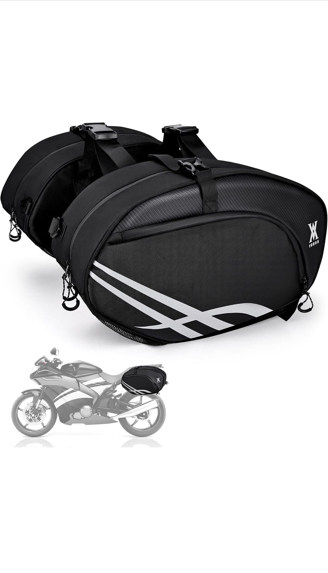 38L Waterproof Motorcycle Saddlebags *Brand New*