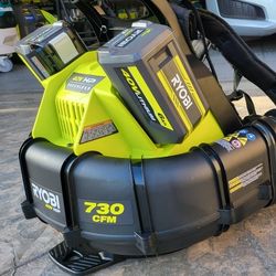 Ryobi Backpack 730 Cfm Brushless Whisper Series Blower (Tool Only) $125