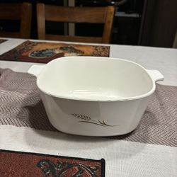 Vintage Corning Ware Golden Wheat 1 QT W-1-B Casserole Bake Dish