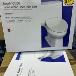 Brondell Swash CL150 Non-Electric Bidet Toilet Seat Elongated New in Box