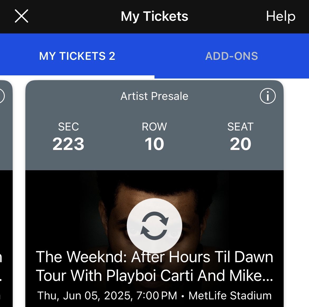 The Weeknd: After Hours Tour 6/5/24