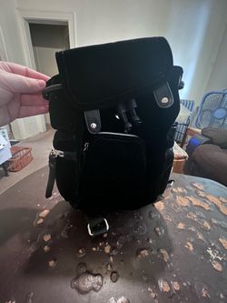 Suede backpack