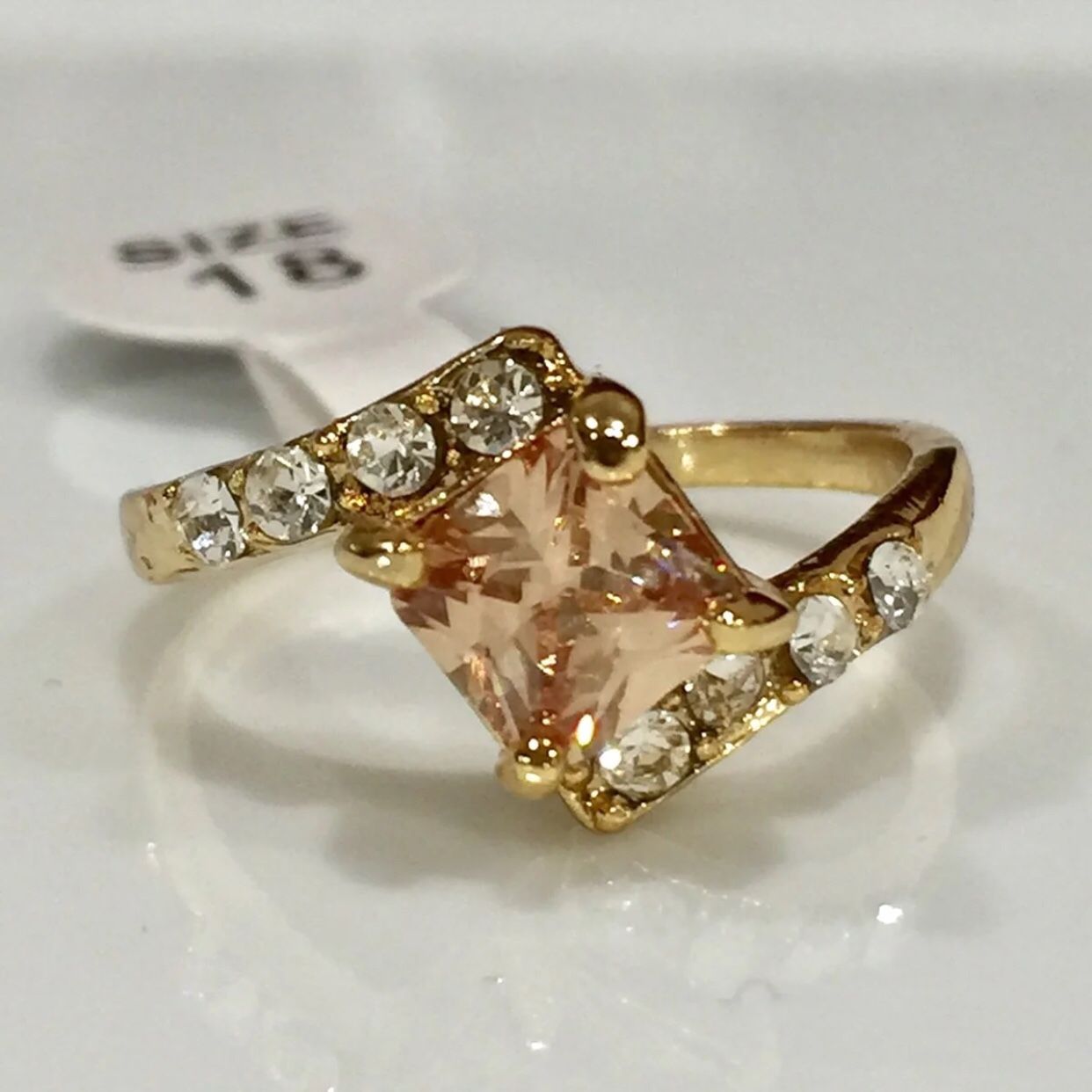 10k gold filled citrine ring