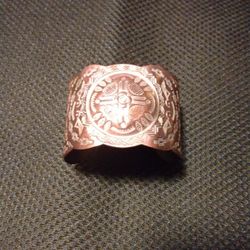 Beautiful Southwestern Design Cuff Copper Bracelet
