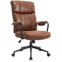 Brown Mid Century Office Chair - D03F