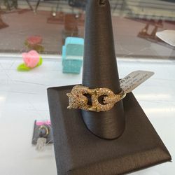 14k yellow gold jaguar ring