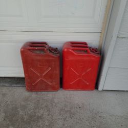 Lot Of 2 Gas Cans 5 gallons