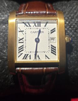 Cartier Tank Française Gold watch