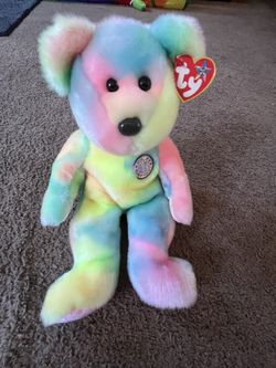 Ty Beanie Baby B.B. Bear Happy Birthday 