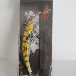 Matzuo America - SMDS9-NWLYE - Kinchou Minnow 3-1/2" Natural Walleye Hard Bait - Weight: 5/16 oz - Fishing Lures - NOS - Discontinued