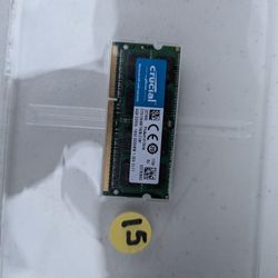 Crucial 4GB DDR3L 1600MHz SODIMM Laptop RAM - Like New
