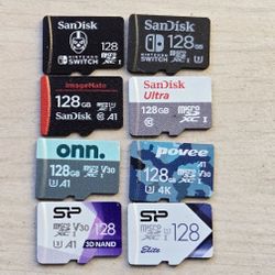 128GB MicroSD Card Lot 8 X Memory Card 