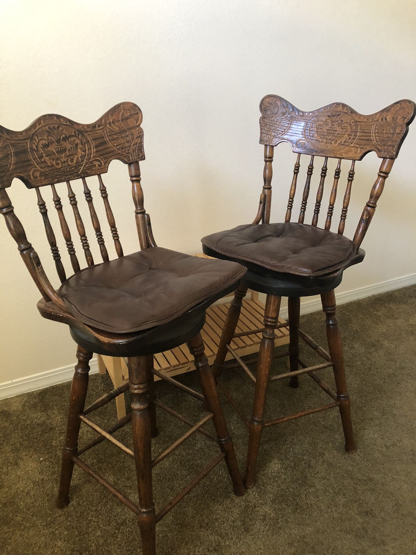 Antique bar stools