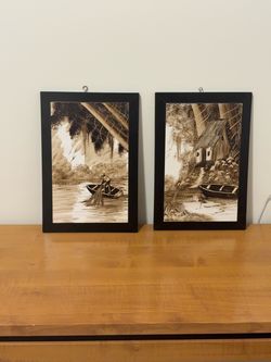 Original Print ,  Vintage River art