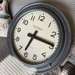 Restoration Hardware 26” Steel Flatiron Clock 
