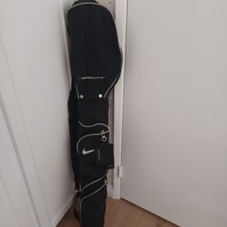 Nike Skinny Range Golf Bag with Removable Cover and Clubs