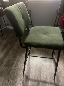 Green barstools