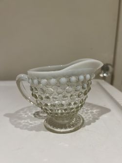 Vintage Fenton Opalescent Glass Creamer