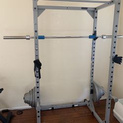 Squat Rack With Weights 
