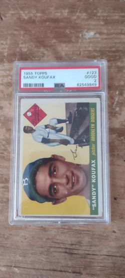 1955 Topps Sandy Koufax #123 PSA 2