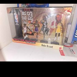 1999 Mattel NBA Superstars Kobe Bryant "Then & Now" Collection 4-figure box set