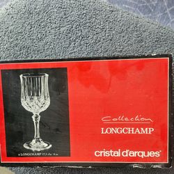 Cristal d'Arques Longchamp Crystal Glasses Set of 4
