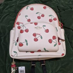 Coach Cherry Back Pack