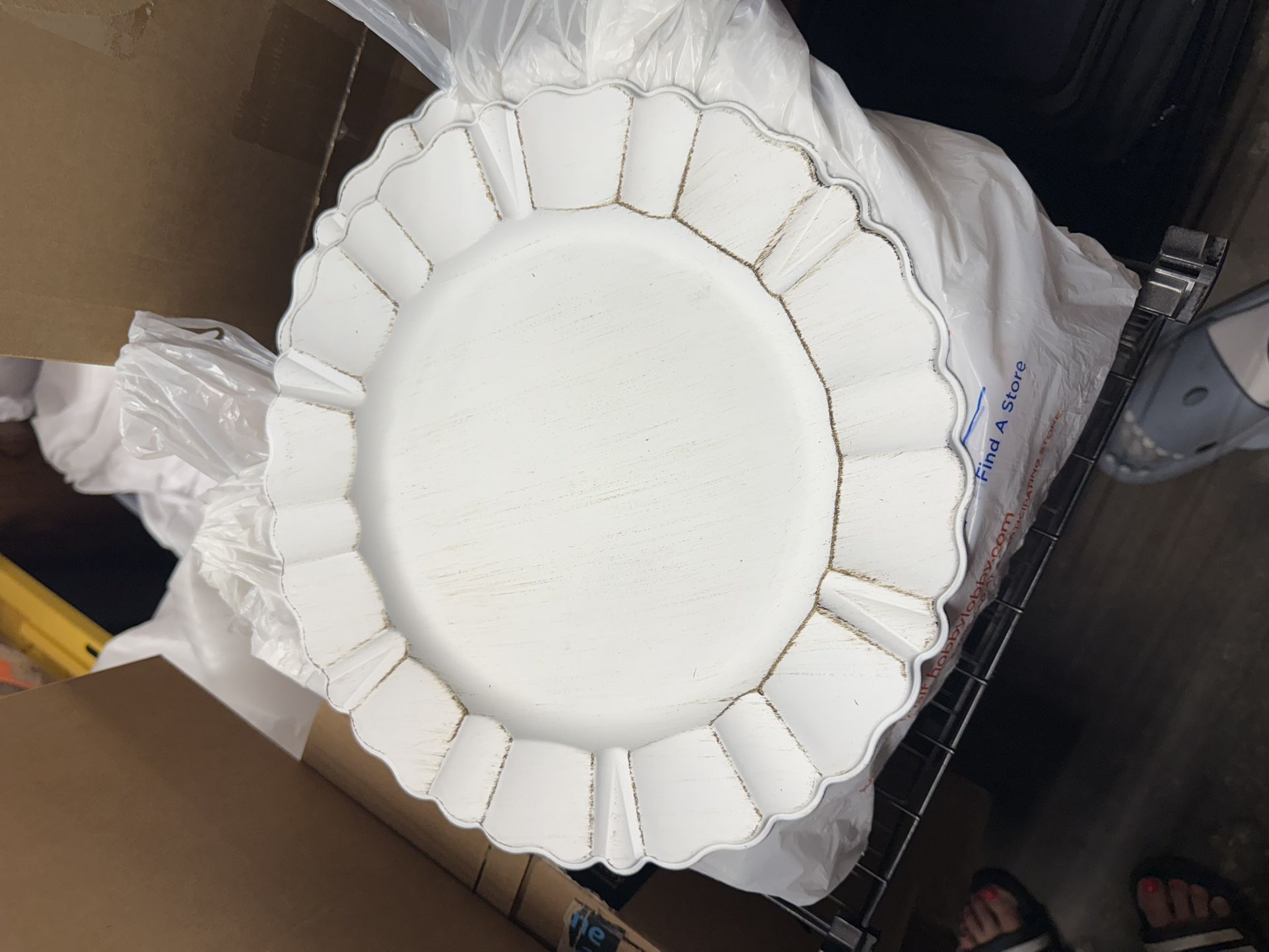 Set of 42 Acrylic 13” Round Charger Plates