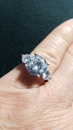 4.58 CTTW DIAMOND SIMULATED WOMEN'S WEDDING ENGAGEMENT PROMISES RING SIZE 6.0