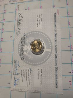2007 Presidential Thomas Jefferson Dollar Coin Uncirculated