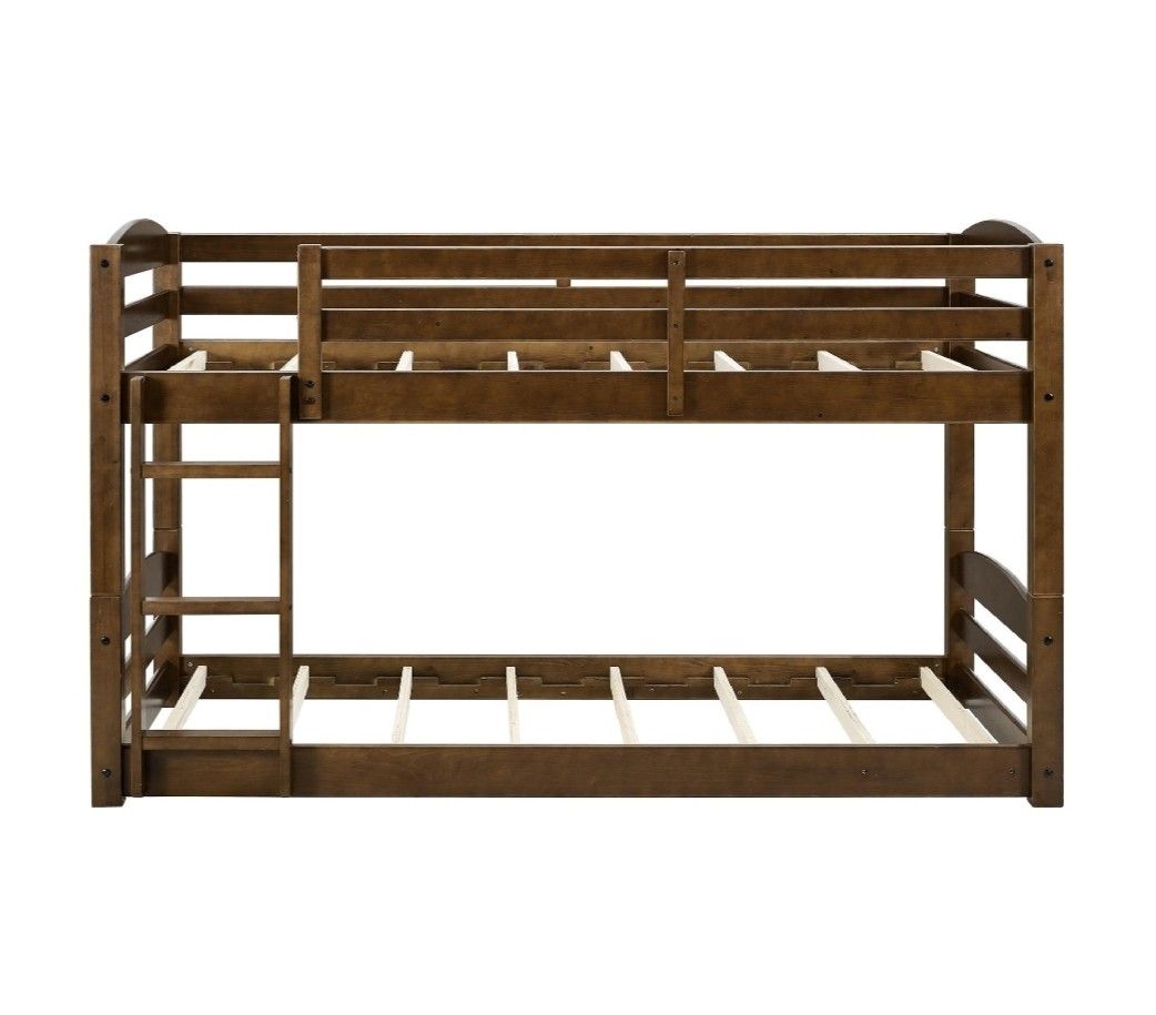Solid Wood Twin Bunk Bed Convertible to 2 Separate Beds