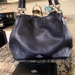 Michael Kors Black Leather Hobo Bag 