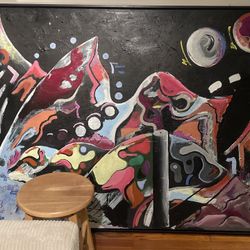 Huge Painting By Local Artist With Insomnia 
