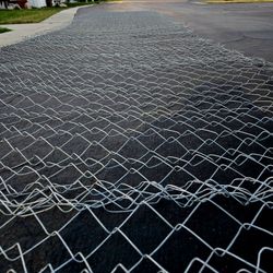 Galvanized Steel 6 ft. x 27 ft. Chain Link Fence Fabric