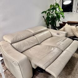 Leather luxury loveseat Couch recliners from Living Spaces