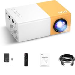 PVO Mini Projector Portable For Cartoon, Outdoor Video Projectors, LED Pico Movie-Projector for Home Theater, Kids Gift, Video Can Be Easily Mirrored 