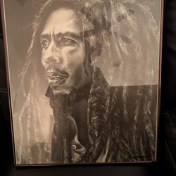 Bob Marley Detailed Art Drawing 
