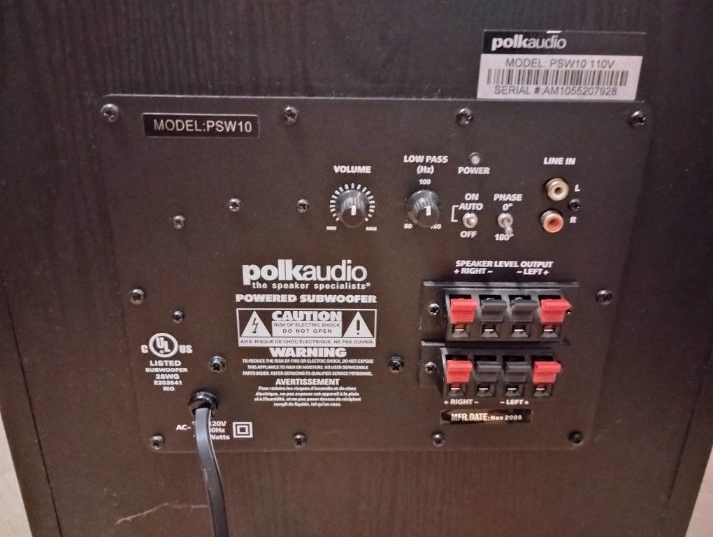 Polk Audio PSW10 Powered Sub Woofer