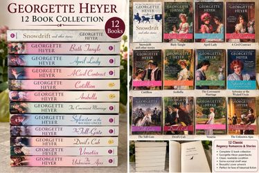 Georgette Heyer Regency Romance Book Lot – 12 Books