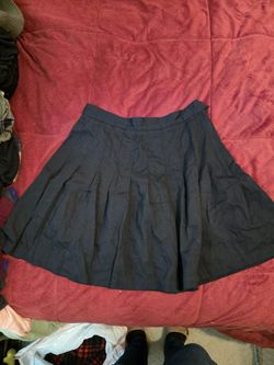 Black Pleated Skirt