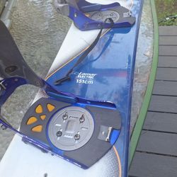 151cm Lamar Snowboard  with click in  bindings