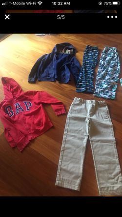 Boys size 12 pajamas and sweaters