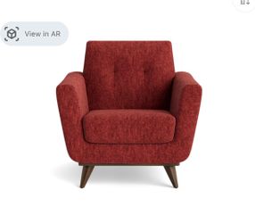 Brand new Joybird Hughes Chairs in Crave Berry Hibiscus
