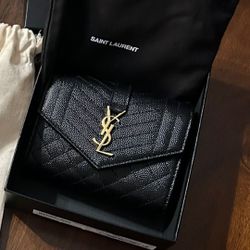 Saint Laurent Monogram Matelasse Wallet 