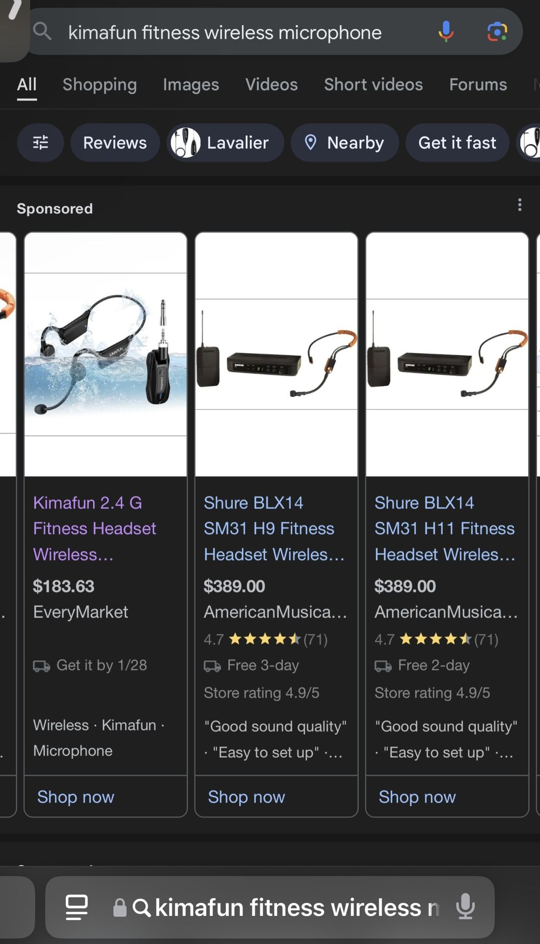 kimafun fitness wireless microphone