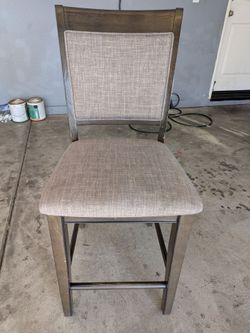 Counter Height Bar Stool - Solid Wood & Upholstered