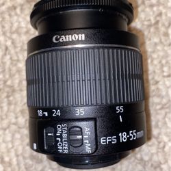 (No Cover) Cannon EF-S 18-55mm F/3.5-5.6 IIZoom Camera Lens