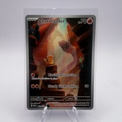 Charmander 151 Illustration Rare 168/165 Pack Fresh Pokemon Card